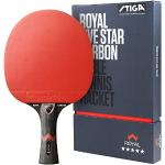 Raquettes de ping pong Stiga rouges en carbone 