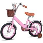 Vélos roses en acier enfant 14 pouces en promo 