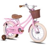 Vélos roses en acier enfant 14 pouces 