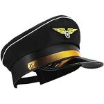 STOBOK Chapeau De Capitaine pour Enfants Chapeaux Noirs pour Hommes Vêtements pour Hommes Mode La Chapeau Noir Hommes Casquettes Chapeaux pour Hommes Mode Marine Chapeau De Marin Chapeau