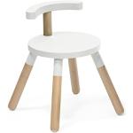 Chaise Stokke MuTable, White - Version 2023 - Hauteur d'assise réglable et dossier amovible - Fabriquée en bois de hêtre - Pour les enfants de 1,5 à 8 ans