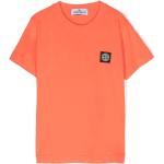 T-shirts Stone Island Junior mandarine en jersey enfant Taille 14 ans 