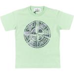 T-shirts à col rond Stone Island vert d'eau Taille 10 ans pour fille de la boutique en ligne Miinto.fr avec livraison gratuite 