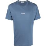T-shirts à imprimés Stone Island bleus en jersey à manches courtes pour homme 