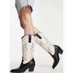 Chaussures Stradivarius noires en caoutchouc Pointure 38 western pour femme en promo 