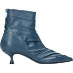 Bottines Strategia bleues en cuir en cuir à bouts pointus à fermetures éclair Pointure 40 look fashion pour femme 