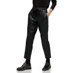 Pantalons en cuir Street One noirs en cuir synthétique W40 look fashion pour femme 