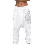 Pantalons classiques blancs imperméables Taille 3 XL plus size look streetwear pour homme 