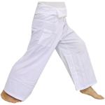 Pantalons de yoga blancs Tailles uniques look fashion pour homme 