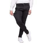 Pantalons de costume noirs à effet froissé en jersey stretch Taille XL look sportif pour homme 