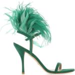 Sandales à talons Stuart Weitzman vert émeraude en daim Pointure 41 look fashion pour femme 