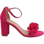 Sandales à talons Stuart Weitzman roses en cuir à motif fleurs Pointure 36 pour femme 
