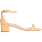 Sandales à talons Stuart Weitzman jaunes en cuir Pointure 41 avec un talon entre 3 et 5cm look fashion pour femme 