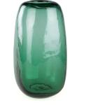 Vases en verre verts en verre de 22 cm 