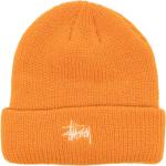 Stüssy bonnet nervuré à logo brodé - Orange