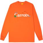 T-shirts orange à manches longues à manches longues à col rond Taille M 