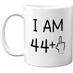 Stuff4 Tasse à café en céramique de 325 ml pour homme et femme - Cadeau amusant pour 45e anniversaire - Doigt du milieu - Cadeau amusant pour 45e quarante-cinquième anniversaire