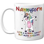 Stuff4 Cadeaux d'anniversaire pour nounou – Nannycorn – Tasses « Best Nanny », tasse « Happy Birthday Nanny », cadeaux de Noël spéciaux de la part de petits-enfants, tasses à thé, café de Noël, tasses