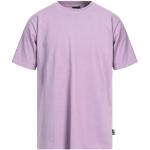 T-shirts basiques Stüssy violet clair en coton à manches courtes à col rond Taille M pour homme 