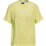 T-shirts col rond Stüssy jaunes en coton à manches courtes à col rond Taille L pour homme 