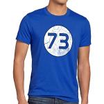 T-shirts à imprimés Style3 bleus en coton The Big Bang Theory Taille M look fashion pour homme 