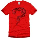 T-shirts à imprimés Style3 rouges en coton The Big Bang Theory Taille L look fashion pour homme 