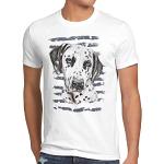 style3 Dalmatien T-Shirt Homme Chiens éleveur Animal, Taille:L