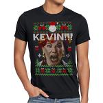 style3 Kevin Tout Seul T-Shirt Homme Maman Rate Avion Pull de noël Ugly Sweater, Taille:3XL