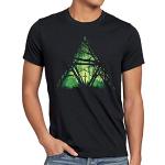 style3 Nature Triforce T-Shirt Homme Link Hyrule Gamer, Taille:XL