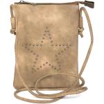 styleBREAKER Mini sacoche avec découpes en forme d'étoile, sac en bandoulière, sac à main, femmes 02012235, couleur:Taupe