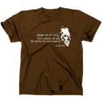 Styletex23 #2 Charles Bukowski bRE Kult t-Shirt avec Citation, Hank Quota XL - Marron