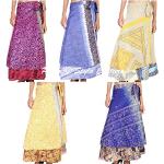 Jupes imprimées de soirée multicolores maxi look fashion pour femme 