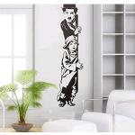 SucAda Charlie Chaplin Enfants À La Recherche Décoratif Vinyle Wall Sticker Home Decor DIY Papier Peint Créatif Salon Chambre Bar Décor Cadeau 25X130Cm
