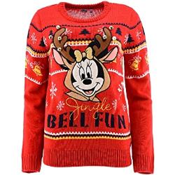 SUN CITY Disney Collection Noel Pull-Over, Rouge, XL Femme