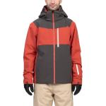 Vestes de ski Sun Valley rouges imperméables respirantes Taille L look color block pour homme 