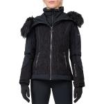 Vestes de ski Sun Valley noires en lycra avec jupe pare-neige Taille M look fashion pour femme 