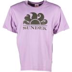 T-shirts col rond Sundek roses à manches courtes à col rond Taille XL look casual pour homme 