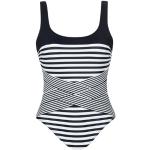 Sunflair 22235-005 Women's Black Striped Costume One Piece Swimsuit 42 - C Cup
