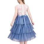 Robes de demoiselle d'honneur bleues en dentelle lavable en machine Taille 6 ans look fashion pour fille de la boutique en ligne Amazon.fr 