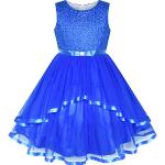 Robes de demoiselle d'honneur bleues en tulle lavable en machine Taille 10 ans look fashion pour fille de la boutique en ligne Amazon.fr 