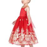 Robes à col claudine enfant rouges en tulle lavable en machine Taille 14 ans look fashion pour fille de la boutique en ligne Amazon.fr 