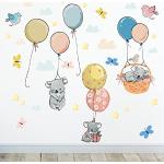 Sunnywall Lot de 3 stickers muraux pour chambre d'enfant Motif ballon Koala