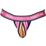 Supawear - sous-vêtement Hommes - Jockstrap Homme - Sprint Jockstrap Stripes - Rose - 1 x Taille S