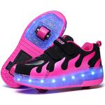 Chaussures de skate  roses lumineuses Pointure 36 look fashion pour enfant 