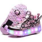 Chaussures de skate  roses lumineuses Pointure 39 look fashion pour enfant 