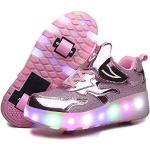 Chaussures de skate  roses lumineuses Pointure 36 look fashion pour enfant 