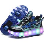 Chaussures de skate  bleues lumineuses Pointure 31 look fashion pour enfant 