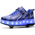 Chaussures de skate  bleues lumineuses Pointure 36 look fashion pour enfant 