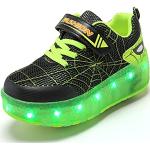 Chaussures de skate  vertes lumineuses Pointure 28 look fashion pour enfant 