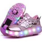 Chaussures de skate  roses lumineuses Pointure 31 look fashion pour enfant 